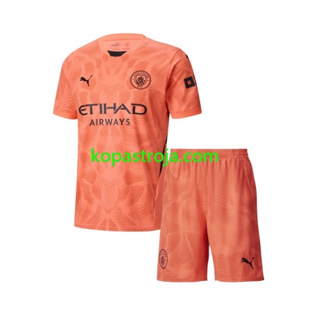 Billiga Fotbollströjor Manchester City Målvakt Barn Borta tröja 2024/25 Kortärmad